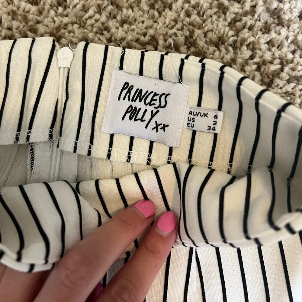 Princess Polly Moss Pants White - Picture 2 of 6